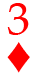 Three of Diamonds